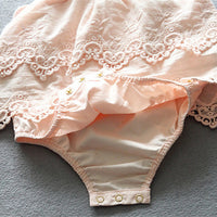 Load image into Gallery viewer, Baby Girls Solid Color Lace Rompers Wholesale 23030202
