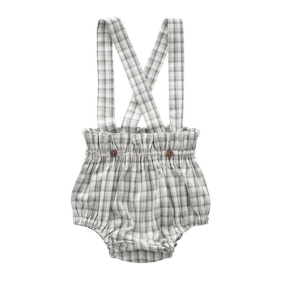 Baby Kid Unisex Checked Rompers Wholesale 230302105