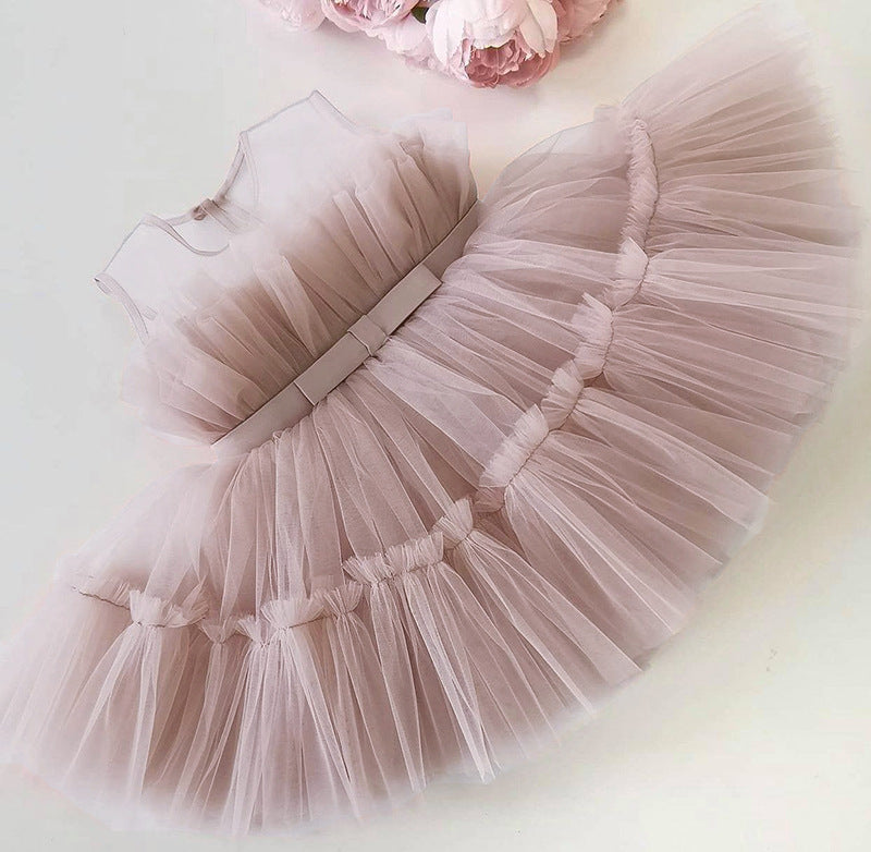 Baby Kid Girls Bow Dressy Dresses Princess Dresses Wholesale 230302113