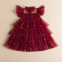 Load image into Gallery viewer, Kid Girls Solid Color Star Dresses Princess Dresses Wholesale 230302171

