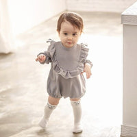 Load image into Gallery viewer, Baby Girls Solid Color Rompers Wholesale 23030219
