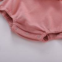 Load image into Gallery viewer, Baby Girls Solid Color Rompers Wholesale 23030219

