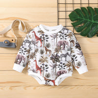 Load image into Gallery viewer, Baby Unisex Animals Print Rompers Wholesale 230302212
