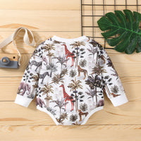 Load image into Gallery viewer, Baby Unisex Animals Print Rompers Wholesale 230302212
