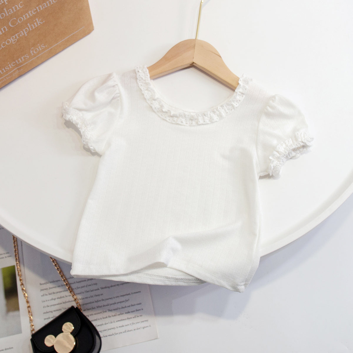 Baby Kid Girls Solid Color T-Shirts Wholesale 230302215