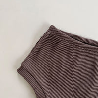 Load image into Gallery viewer, 2 Pieces Set Baby Unisex Flower Checked T-Shirts And Solid Color Shorts Wholesale 230302222
