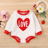 Load image into Gallery viewer, Baby Girls Letters Love heart Rompers Wholesale 230302231

