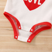 Load image into Gallery viewer, Baby Girls Letters Love heart Rompers Wholesale 230302231
