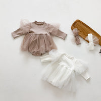 Load image into Gallery viewer, Baby Girls Solid Color Rompers Wholesale 230302247
