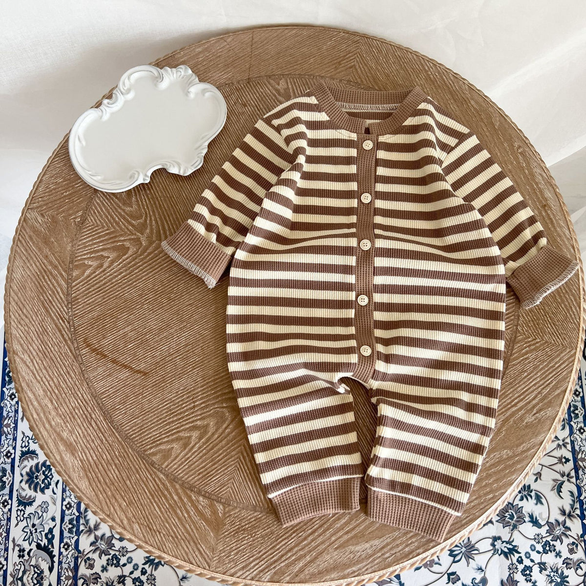 Baby Unisex Striped Jumpsuits Wholesale 230302251