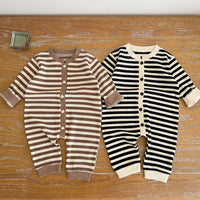 Load image into Gallery viewer, Baby Unisex Striped Jumpsuits Wholesale 230302251
