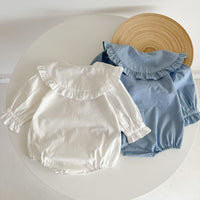 Load image into Gallery viewer, Baby Girls Solid Color Rompers Wholesale 230302254
