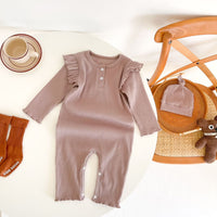 Load image into Gallery viewer, Baby Girls Solid Color Jumpsuits Wholesale 230302266
