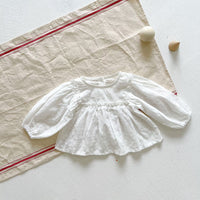 Load image into Gallery viewer, 2 Pieces Set Baby Girls Embroidered Tops And Flower Shorts Wholesale 230302279
