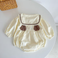 Load image into Gallery viewer, Baby Girls Cartoon Embroidered Rompers Wholesale 230302303
