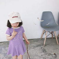Load image into Gallery viewer, Baby Kid Girls Letters Dinosaur Print Dresses Wholesale 23030232

