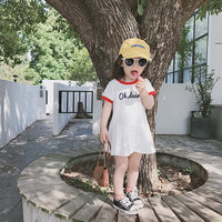 Load image into Gallery viewer, Baby Kid Girls Letters Dinosaur Print Dresses Wholesale 23030232
