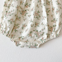 Load image into Gallery viewer, Baby Girls Flower Print Rompers Wholesale 230302324
