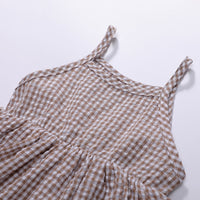 Load image into Gallery viewer, Baby Girls Checked Rompers Wholesale 23030236
