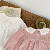 Load image into Gallery viewer, Baby Girls Polka dots Rompers Wholesale 230302371
