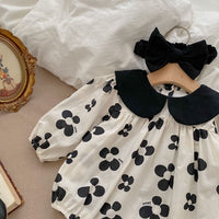 Load image into Gallery viewer, Baby Girls Flower Print Rompers Accessories Headwear Wholesale 230302374
