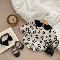 Load image into Gallery viewer, Baby Girls Flower Print Rompers Accessories Headwear Wholesale 230302374

