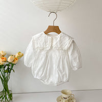 Load image into Gallery viewer, Baby Girls Flower Embroidered Rompers Wholesale 230302387
