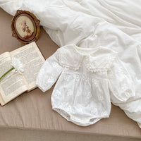 Load image into Gallery viewer, Baby Girls Flower Embroidered Rompers Wholesale 230302387
