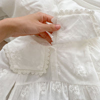 Load image into Gallery viewer, Baby Girls Flower Embroidered Rompers Wholesale 230302387
