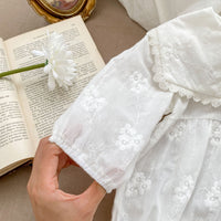 Load image into Gallery viewer, Baby Girls Flower Embroidered Rompers Wholesale 230302387
