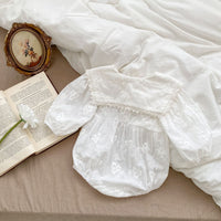 Load image into Gallery viewer, Baby Girls Flower Embroidered Rompers Wholesale 230302387
