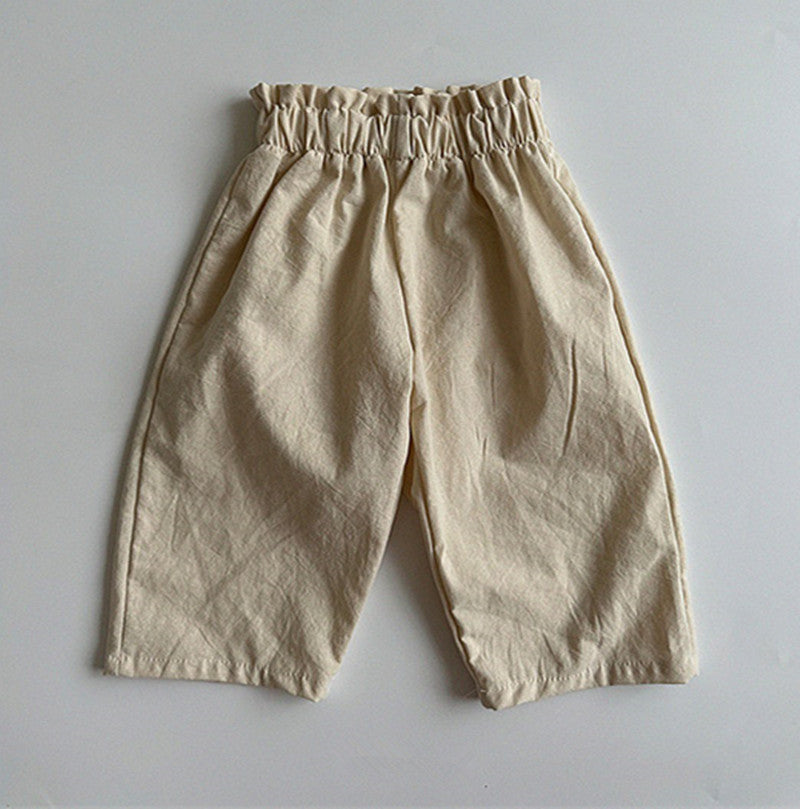 Baby Kid Unisex Solid Color Pants Wholesale 230302392