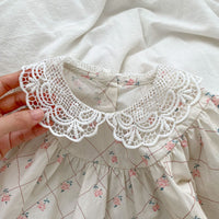 Load image into Gallery viewer, Baby Girls Flower Print Rompers Wholesale 230302407
