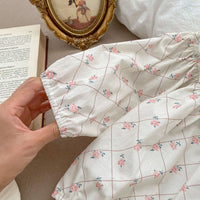 Load image into Gallery viewer, Baby Girls Flower Print Rompers Wholesale 230302407
