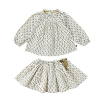 Load image into Gallery viewer, Baby Kid Girls Flower Print Tops And Skirts Wholesale 230302411

