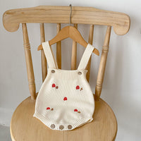 Load image into Gallery viewer, Baby Girls Crochet Embroidered Cardigan And Flower Tops And Rompers Wholesale 230302428
