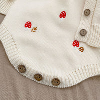 Load image into Gallery viewer, Baby Girls Crochet Embroidered Cardigan And Flower Tops And Rompers Wholesale 230302428
