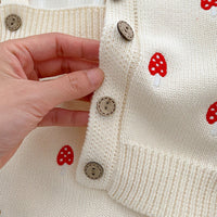 Load image into Gallery viewer, Baby Girls Crochet Embroidered Cardigan And Flower Tops And Rompers Wholesale 230302428
