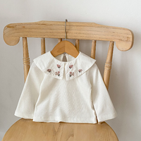 Load image into Gallery viewer, Baby Girls Crochet Embroidered Cardigan And Flower Tops And Rompers Wholesale 230302428
