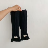 Load image into Gallery viewer, Baby Girls Solid Color Striped Bow Pants Leggings Wholesale 230302438
