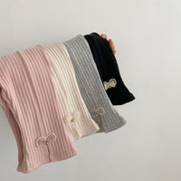 Load image into Gallery viewer, Baby Girls Solid Color Striped Bow Pants Leggings Wholesale 230302438
