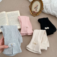 Load image into Gallery viewer, Baby Girls Solid Color Striped Bow Pants Leggings Wholesale 230302438
