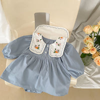 Load image into Gallery viewer, Baby Girls Embroidered Rompers Wholesale 230302440
