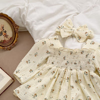 Load image into Gallery viewer, Baby Girls Flower Print Rompers Wholesale 230302444
