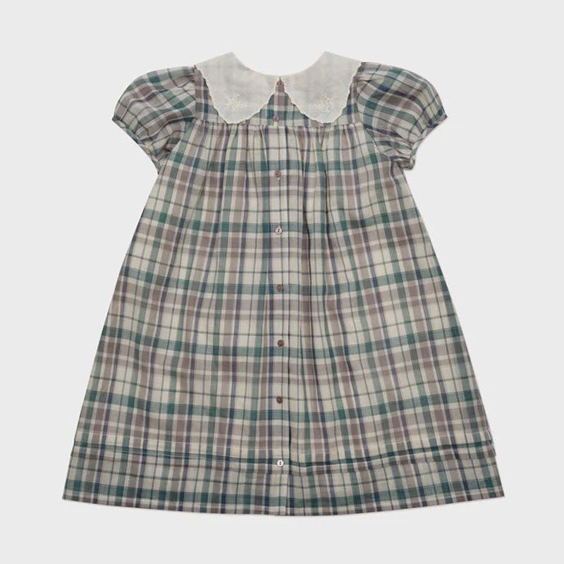 Baby Kid Girls Checked Dresses Wholesale 230302450