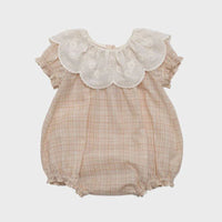 Load image into Gallery viewer, Baby Girls Flower Embroidered Rompers Wholesale 230302459
