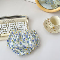 Load image into Gallery viewer, 2 Pieces Set Baby Girls Flower Print Tops And Shorts Wholesale 230302478
