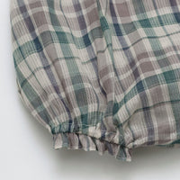 Load image into Gallery viewer, Baby Girls Checked Embroidered Rompers Wholesale 230302485
