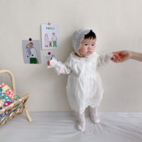 Load image into Gallery viewer, Baby Girls Flower Embroidered Rompers Wholesale 23030252

