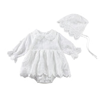 Load image into Gallery viewer, Baby Girls Flower Embroidered Rompers Wholesale 23030252
